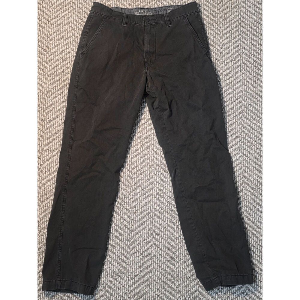Levi's XX Chino Men's 32x32 Black Big E Straight Taper Stretch Pants Trousers